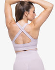 BRASSIERE CROSSED BACK SEAMLESS - LILAC