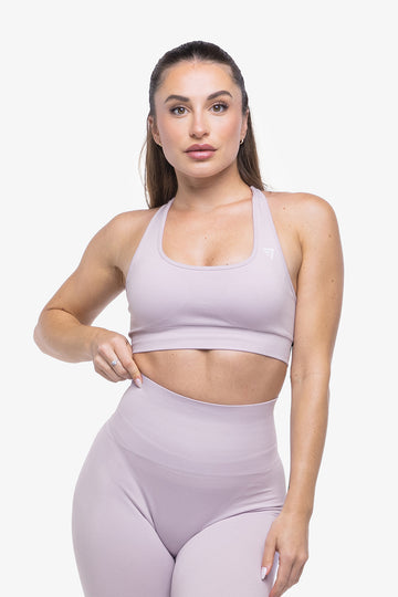 BRASSIERE CROSSED BACK SEAMLESS - LILAC