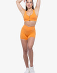 BRASSIERE ZIP TECH - APRICOT