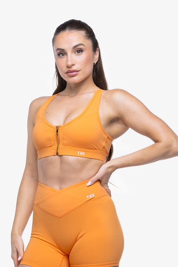 BRASSIÈRE ZIP TECH SMOOTH-FIT - APRICOT