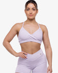 BRASSIERE CROSSED ADJUSTABLE - LILAC