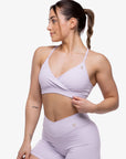 BRASSIÈRE CROSSED AJUSTABLE SMOOTH-FIT - LILAC