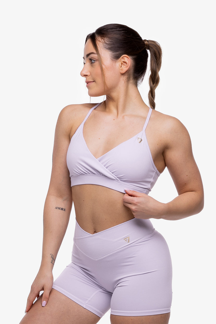 BRASSIÈRE CROSSED AJUSTABLE SMOOTH-FIT - LILAC