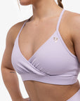 BRASSIERE CROSSED ADJUSTABLE - LILAC